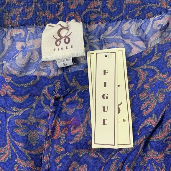 FIGUE Alexa Printed Semisheer High Rise Pants - Picture 4 of 5